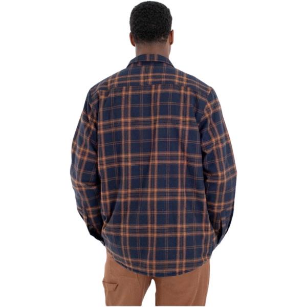 2026 Hurley Mens Axe Sherpa Flannel Shirt MVSEU00004 - Obsidian